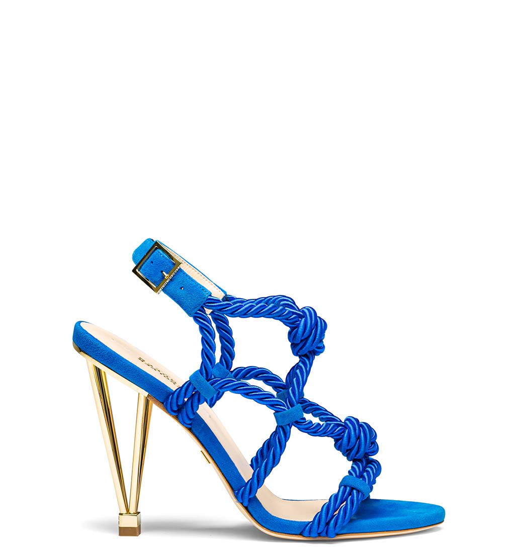 Cobalt blue strappy on sale heels